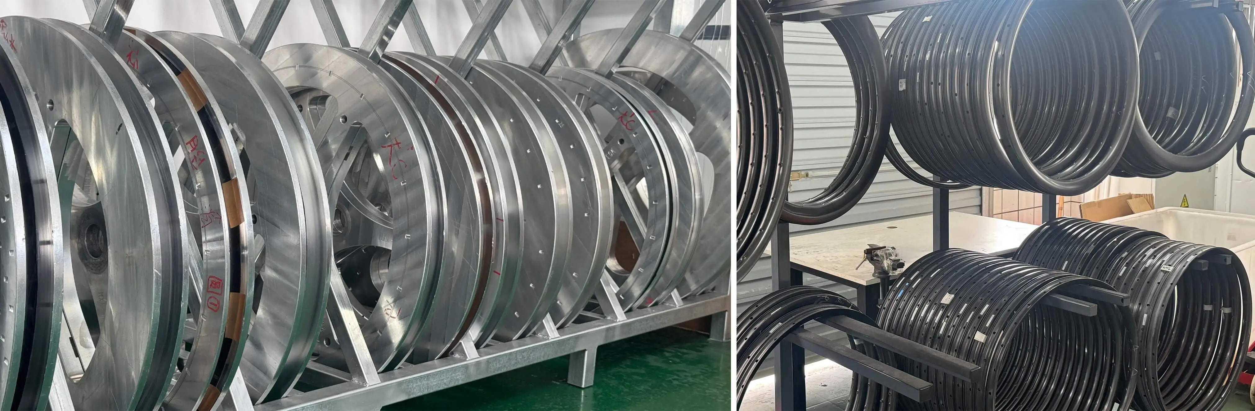 Full-scale carbon rim production line running under SPC control at Light Travel Cycling